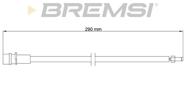 Bremsi WI0656 Warning contact, brake pad wear WI0656