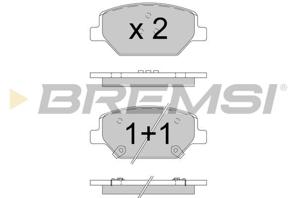 Bremsi BP3775 Brake Pad Set, disc brake BP3775