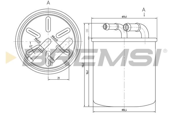 Engine fuel filter Smart: FE0059 Bremsi Fuel filter
