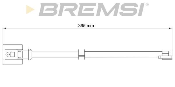 Bremsi WI0732 Warning contact, brake pad wear WI0732