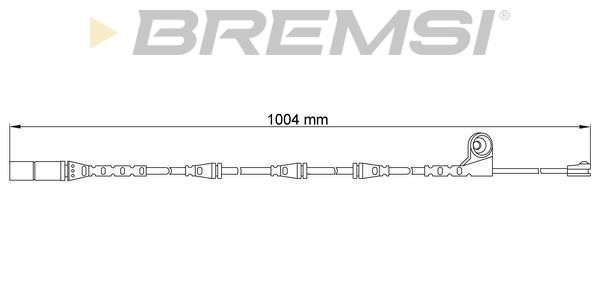 Bremsi WI0696 Warning contact, brake pad wear WI0696