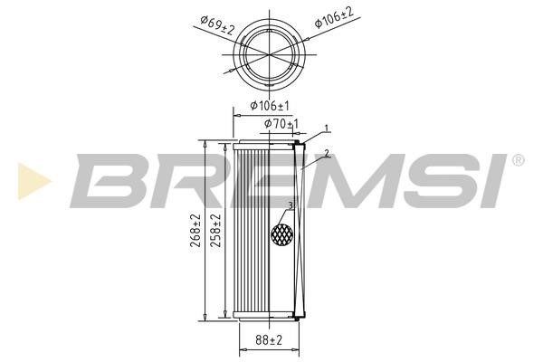 Bremsi FA0583 Air filter FA0583
