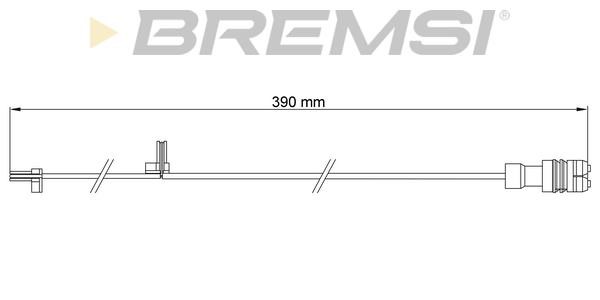 Bremsi WI0664 Warning contact, brake pad wear WI0664