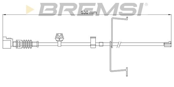 Bremsi WI0778 Warning contact, brake pad wear WI0778