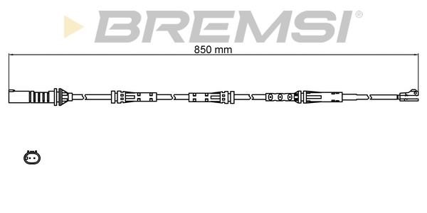 Bremsi WI0815 Warning contact, brake pad wear WI0815