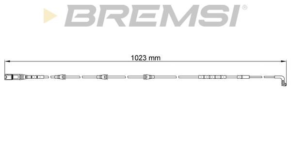 Bremsi WI0718 Warning contact, brake pad wear WI0718