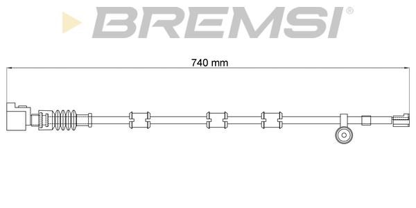 Bremsi WI0941 Warning contact, brake pad wear WI0941
