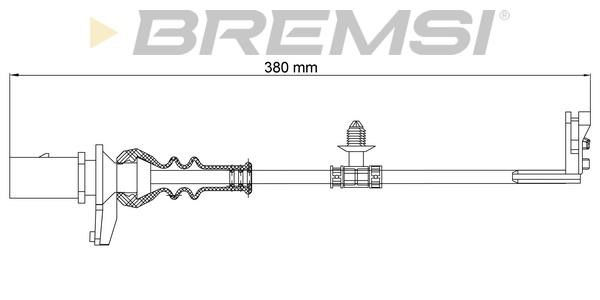 Bremsi WI0911 Warning contact, brake pad wear WI0911