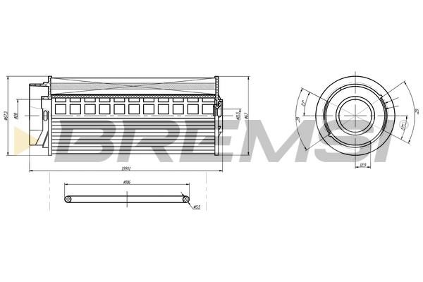 Bremsi FE0365 Fuel filter FE0365