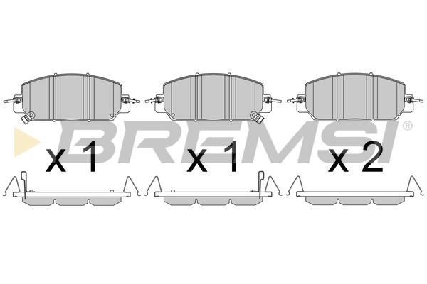 Bremsi BP3807 Brake Pad Set, disc brake BP3807