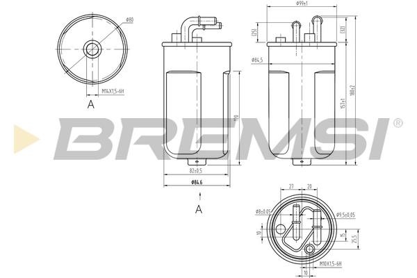 Bremsi FE0054 Fuel filter FE0054