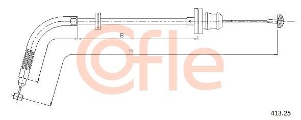 Cofle 92.413.25 Accelerator cable 9241325