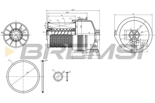 Bremsi FE0361 Fuel filter FE0361