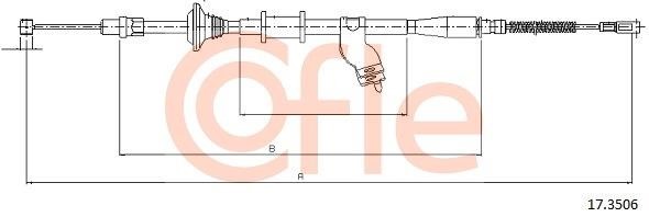Cofle 92.17.3506 Cable Pull, parking brake 92173506