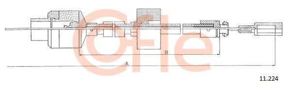 Cofle 92.11.224 Cable Pull, clutch control 9211224