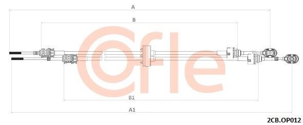 Clutch cable Opel Astra H: 922CBOP012 Cofle Cable Pull, manual transmission