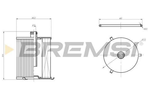 Bremsi FE0805 Fuel filter FE0805