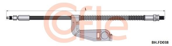 Cofle 92.BH.FD038 Brake Hose 92BHFD038