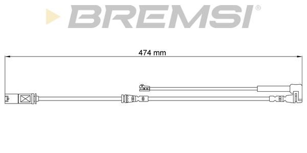 Bremsi WI0797 Warning contact, brake pad wear WI0797