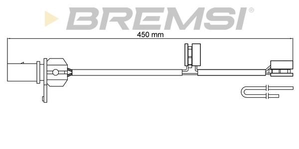 Bremsi WI0949 Warning contact, brake pad wear WI0949