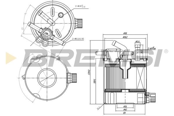 Bremsi FE0835 Fuel filter FE0835 FE0835 Bremsi Fuel filter