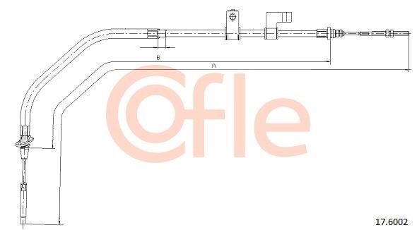 Cofle 92.17.6002 Cable Pull, parking brake 92176002