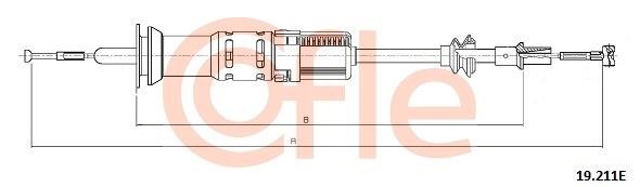 Cofle 92.19.211E Cable Pull, clutch control 9219211E