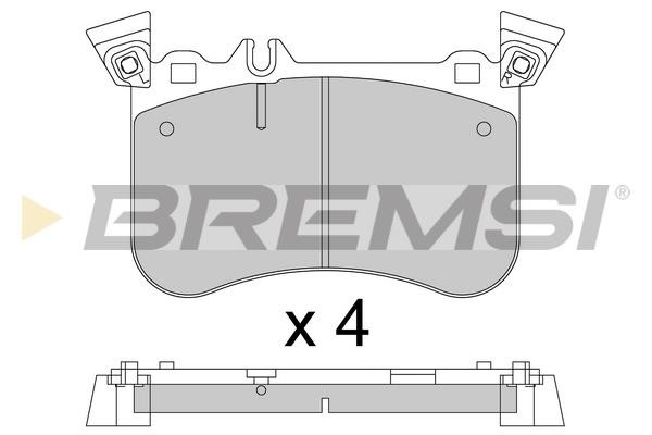 Bremsi BP3802 Brake Pad Set, disc brake BP3802