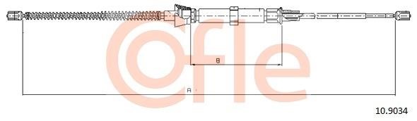 Cofle 92.10.9034 Cable Pull, parking brake 92109034