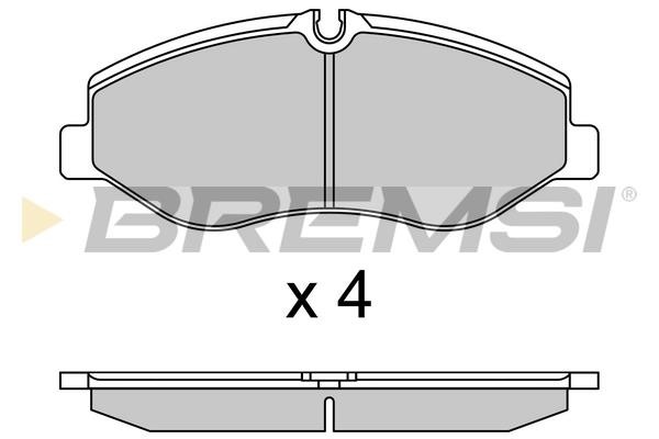 Bremsi BP3733 Front disc brake pads, set BP3733