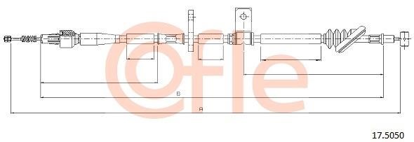 Cofle 92.17.5050 Cable Pull, parking brake 92175050