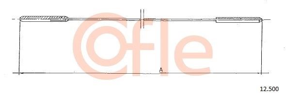 Cofle 92.12.500 Cable, heater flap 9212500