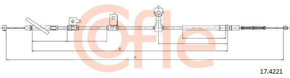 Cofle 92.17.4221 Cable Pull, parking brake 92174221