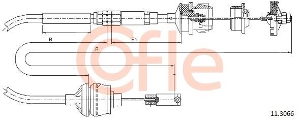 Cofle 92.11.3066 Cable Pull, clutch control 92113066