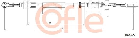 Cofle 92.10.4727 Cable Pull, parking brake 92104727