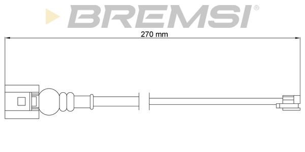 Bremsi WI0773 Warning contact, brake pad wear WI0773