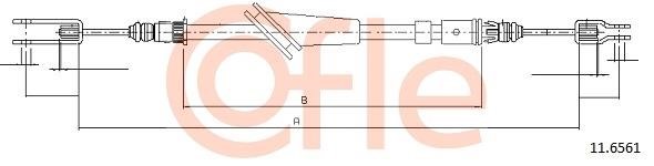 Cofle 92.11.6561 Cable Pull, parking brake 92116561