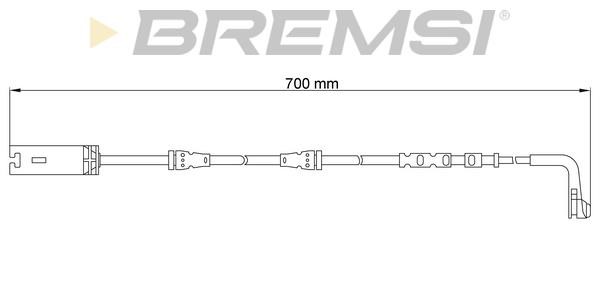 Bremsi WI0716 Warning contact, brake pad wear WI0716