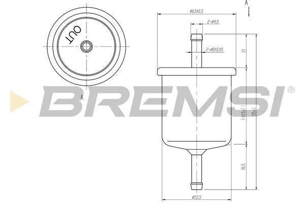 Bremsi FE1514 Fuel filter FE1514