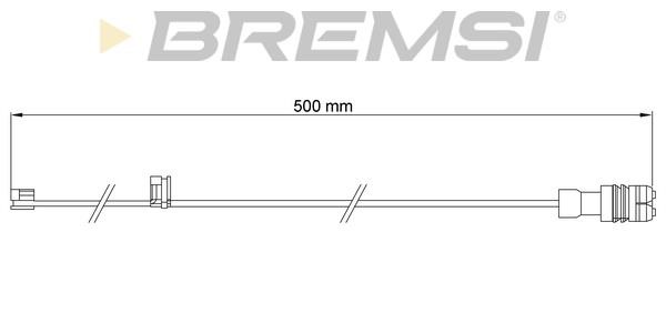 Bremsi WI0662 Warning contact, brake pad wear WI0662