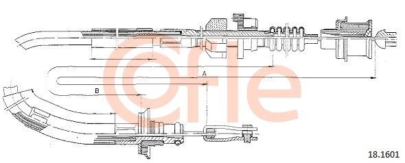 Cofle 92.18.1601 Cable Pull, clutch control 92181601