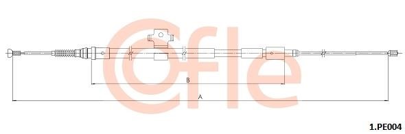 Cofle 1.PE004 Cable Pull, parking brake 1PE004