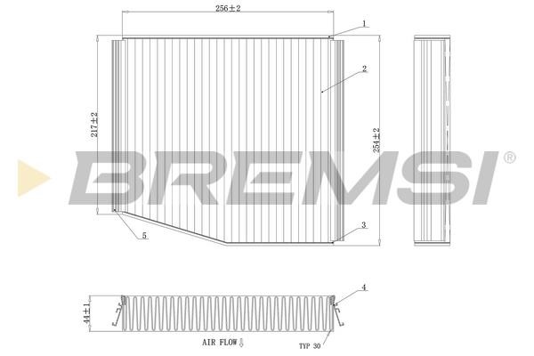 Bremsi FC0087C Filter, interior air FC0087C