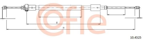 Cofle 92.10.4525 Cable Pull, parking brake 92104525