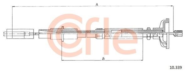 Cofle 92.10.339 Cable Pull, clutch control 9210339