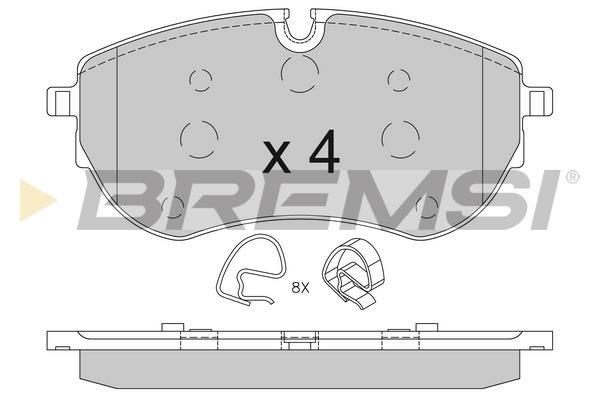 Bremsi BP3849 Brake Pad Set, disc brake BP3849