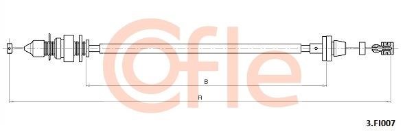 Cofle 92.3.FI007 Accelerator cable 923FI007