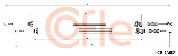 Clutch cable Dacia Lodgy: 2CBDA002 Cofle Cable Pull, manual transmission