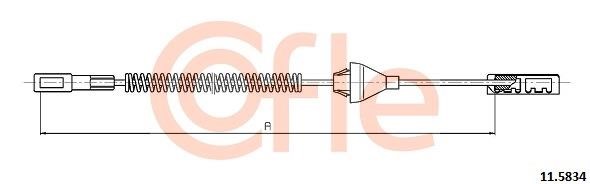 Cofle 92.11.5834 Cable Pull, parking brake 92115834