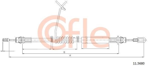 Cofle 92.11.5680 Cable Pull, parking brake 92115680